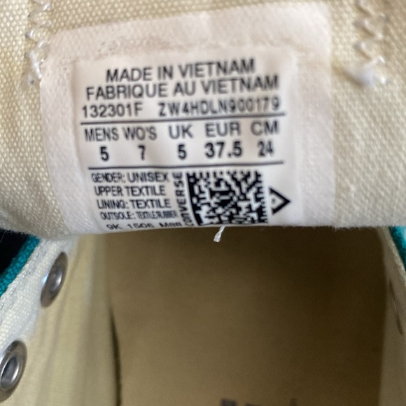 Converse all stars low top sneakers turquoise aqua 7 - Picture 9 of 10